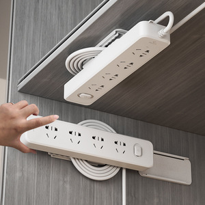 Power Strip Wall Mount Cable Organizer No Drill Wire <b>Clip</b> Storage Rack Desktop Bedroom Living Room Use - Product Image 1
