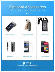 Sistema POS Android 4G Portatile ZCS Z91 a Prezzo Conveniente con Stampante per Gestione Parcheggi <span class=keywords><strong>Mobile</strong></span> - Product Image 6