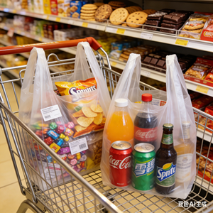 Odorless Safe Durable PE Material Plastic Vest <b>Bags</b> with Hand Length Handle for European Food Retail & Takeaway Wholesale - Product Image 1