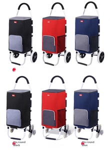 <span class=keywords><strong>Chariot</strong></span> de Course <span class=keywords><strong>Pliable</strong></span> en Gros pour Supermarché, Isotherme, Extensible et Détachable, en Plastique et Aluminium avec Roues - Product Image 2