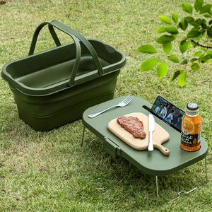 سلة تنزهات قابلة للطي مخصصة من البلاستيك للتخييم - Product Image 1