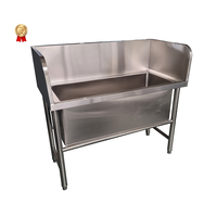 Wastafel Bar dapur mangkuk ganda baja tahan karat harga rendah dengan permukaan dipoles/disikat Dan dudukan untuk Hotel & restoran