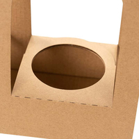 Plateau de gobelets jetables portables biodégradables avec poignée, personnalisable avec logo, fabriqué à partir de matériaux recyclés, idéal pour le café, le lait et autres boissons à emporter
