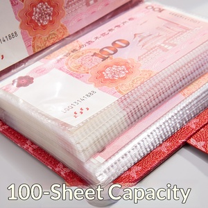 Clip para billetes de alta gama estilo retro A6, libro de almacenamiento de ahorros para gestión financiera y <span class=keywords><strong>contabilidad</strong></span>, regalo CQB y otros. - Product Image 3