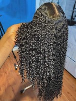 Peluca de Cabello Humano Rizado Birmano 100% Natural Foxen, Pelucas con Frente de Encaje sin Pegamento para Mujeres Negras, Pre-Depiladas, 13x4 13x6, Peluca Frontal de Encaje HD
