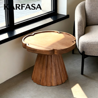 Table basse en bois d'orme massif style Wabi-Sabi, sur pieds de souches d'arbre, pliable et personnalisable, pour la décoration de maisons d'hôtes et de restaurants