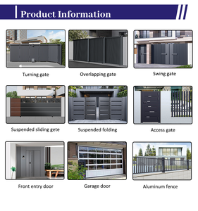 <span class=keywords><strong>Portail</strong></span> pliant électrique moderne pour maison, <span class=keywords><strong>en</strong></span> aluminium, coulissant, sans rail, pour allée de garage - Product Image 6