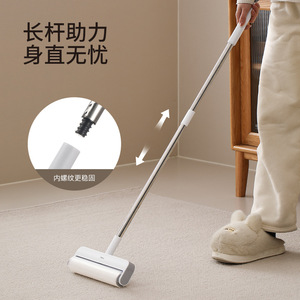 FaSoLa Lint Roller With Telescopic Rod For Floor And <b>Clothes</b> <b>Cleaning</b> Dust And Hair Removal - Product Image 2