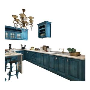 Antico classico mobili da <span class=keywords><strong>cucina</strong></span> pittura finitura in legno massiccio armadio da <span class=keywords><strong>cucina</strong></span> - Product Image 1