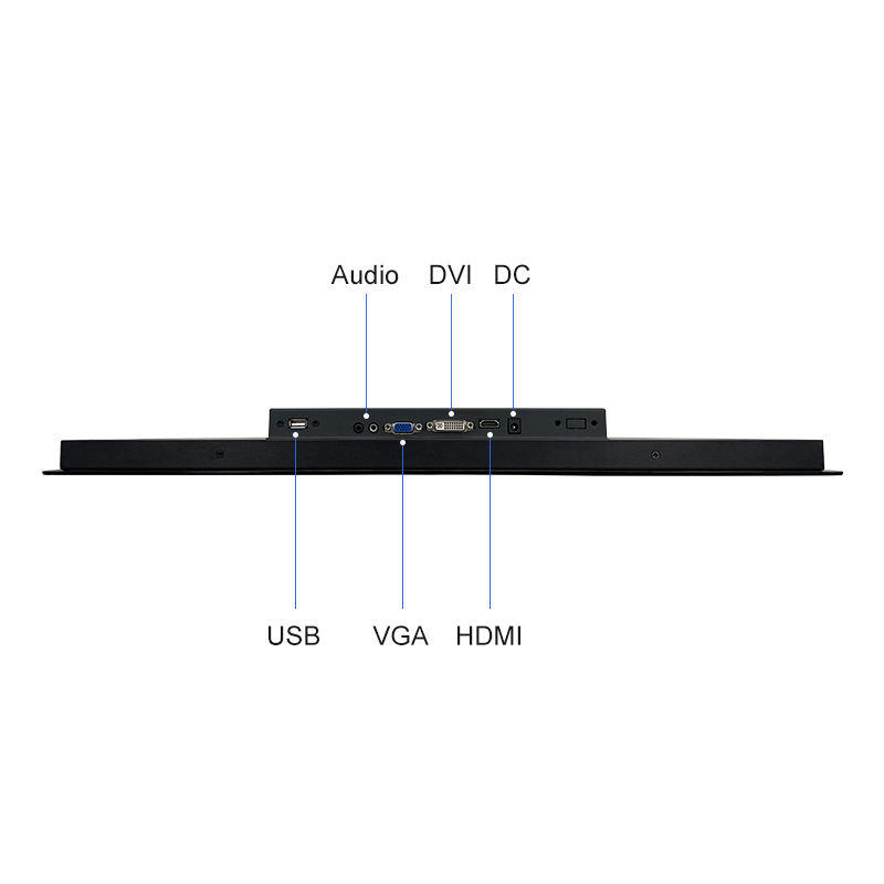 21.5 Inch IPS 1920*1080 Industrial Monitor HD-MI VGA Industrial LCD Display Metal Aluminum TFT Embedded Pure Flat OEM ODM Screen