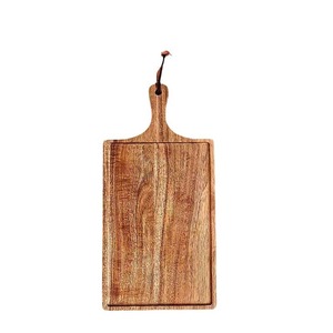 Acacia Wood Steak <b>Tray</b> Rectangular Solid Wood Serving Platter For Western Food Home Use - Product Image 5