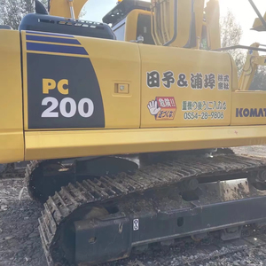 Excavateurs d'occasion PC200-8 Komatsu Original 20 tonnes Matériel de construction pelleteuse sur chenilles d'occasion à vendre - Product Image 1