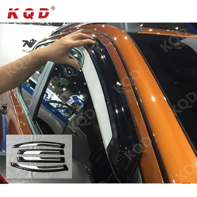 OEM/ODM Car Accessories Rain Guard Weather Shield Wind Deflector Door Car Chrome Window Visor for Innova Hilux Vigo