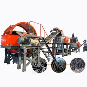 Planta de reciclaje de neumáticos a pequeña escala, máquina de reciclaje de neumáticos de caucho usado, fabricante profesional