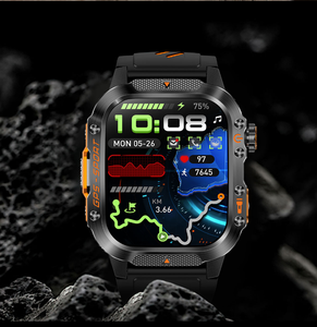 นาฬิกาอัจฉริยะ EDS HT36 GPS หน้าจอ IPS HD 2.01 นิ้ว ไฟฉาย LED โทรผ่านบลูทูธ วัดอัตราการเต้นของหัวใจ แบตเตอรี่ 540mAh กันน้ำ 3ATM IP68 ขายส่ง - Product Image 1