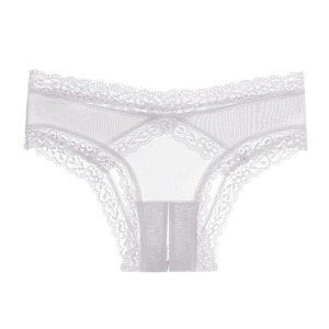 Tanga de encaje sexy de talle bajo, seductora, con aberturas, ropa interior femenina, bragas sexys que no necesitan quitarse - Product Image 5