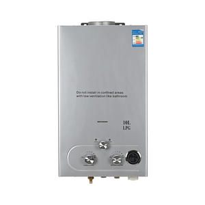 Calentador de agua instantáneo a gas de 10L sin tanque con pantalla LED para uso en el baño - Product Image 2