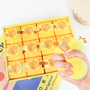 Juguete Antiestrés de Queso Moldable, Cubo de Queso Simulado, Textura Ultra Suave de Tofu, para Niños y Adultos - Product Image 2