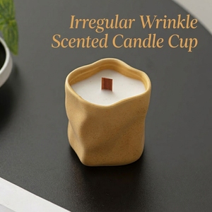 OEM&ODM Bougie d'aromathérapie artisanale irrégulière en cire, design minimaliste et élégant, pour la maison, la villa, l'hôtel et les décorations de photographie - Product Image 1
