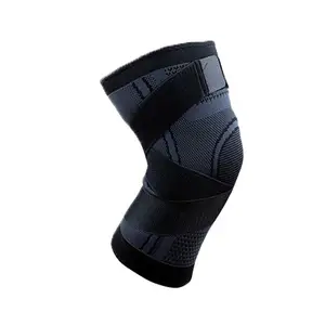 Có thể điều chỉnh dây đeo đầu gối Brace hỗ trợ vành đai sức mạnh đầu gối doanh hỗ trợ cầu lông bóng rổ cử tạ đầu gối Brace hỗ trợ vành đai