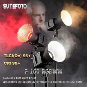 Sutefoto P100 RGB 100W <span class=keywords><strong>Luz</strong></span> LED COB de Video a Todo Color, Recargable, para Estudio de Fotografía - Product Image 3