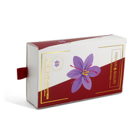 Boîte personnalisée en papier Safran Boîte cadeau décorative vide en carton Boîte d'emballage en safran Petites boîtes-cadeaux en safran pour Safran d'un gramme 1g