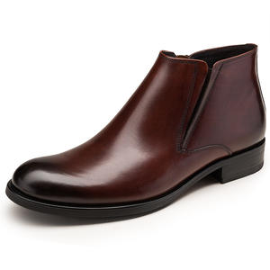 Botas Chelsea de Cuero para Hombre, Estilo Inglés, con Grabado, de Piel Vacuna, para Vestimenta Formal de Negocios - Product Image 4
