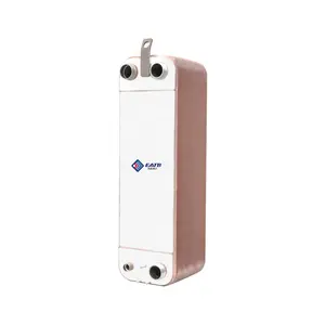 Transferencia de calor de gas Condensador de refrigeración refrigerado por aire Intercambiador de calor de placa soldada de cobre refrigerado por agua