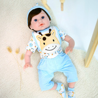Poupée bébé réaliste de 56 cm, poupée garçon, poupée en silicone réaliste, poupée bébé nouveau-né, jouet réaliste pour enfants