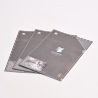 Porte-documents en forme de L personnalisé A4 avec porte-cartes, dossier transparent pour documents, pour usage professionnel en entreprise