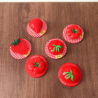 Support de téléphone de bureau en plastique compatible avec les étuis Air-Pouch, modèle Strawberry Tomato - Support de téléphone mains libres compatible