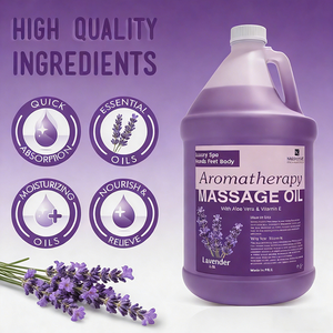 <span class=keywords><strong>Aceite</strong></span> <span class=keywords><strong>de</strong></span> Masaje Corporal Terapéutico <span class=keywords><strong>de</strong></span> 1 Galón, con Ingredientes Naturales, Totalmente Personalizable, para Calmar, Hidratar y Rejuvenecer - Product Image 2