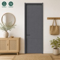 Panneau décoratif en mélamine, résistant à l'eau, durable et résistant, porte intérieure pour hôtel et commerce, directement de l'usine