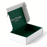 Boîtes d'expédition pliables en carton ondulé personnalisées et écologiques avec gaufrage et pelliculage mat pour l'emballage de crèmes pour le visage