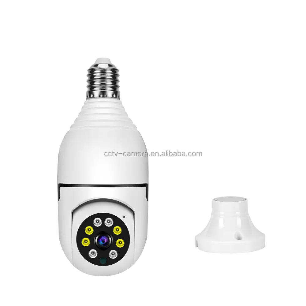 360 E27 2MP Holder Bulb Full Color Night Vision House PTZ Smart Wireless Wifi IP CCTV Security Camera ICSEE V380 YI IOT