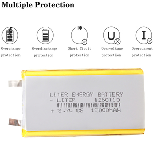 Güç bankası lityum polimer pil için 3.7v şarj edilebilir pil 1260110 10000mah pil hücresi 10Ah - Product Image 4