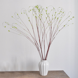 Branches de saule artificielles avec bourgeons verts et bruns, fleurs pour arrangements floraux, décoration intérieure - Product Image 2