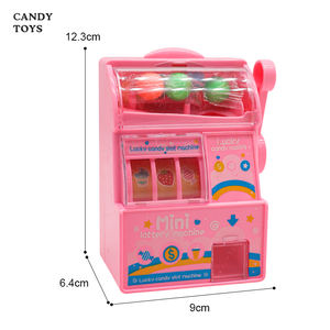 เครื่องทำสล็อตหมากฝรั่งพลาสติกขนาดเล็กโชคดีสำหรับเด็กการ์ตูนเล่นเกมทำขนมของเล่นส่งเสริมการขาย - Product Image 6