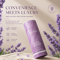 Bombe de bain spa hydratante avec huile essentielle de lavande, aromathérapie, ensemble de boules effervescentes pour bain moussant