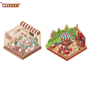 Keybaby Tùy Chỉnh OEM Không Thấm Nước Stereoscopic Isometric Phim Hoạt Hình Mini <span class=keywords><strong>3D</strong></span> Nụ Hôn Cắt Vinyl <span class=keywords><strong>Sticker</strong></span> Cảnh Cảnh Dán Cảnh Quan Cho Trẻ Em - Product Image 2