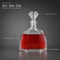 Carafe à vin en verre facetté créative pour les boissons ou les liquides