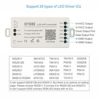 Contrôleur de pixels LED SPI Wifi SP108E par application de smartphone pour bande LED WS2812B WS2813 SK9822 SK6812 RGBW APA102 LPD8806 DC5-24V