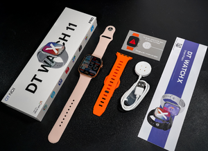 นาฬิกาอัจฉริยะ DT <span class=keywords><strong>WATCH</strong></span> 11 หน่วยความจำ 16GB รองรับ 5G/<span class=keywords><strong>WiFi</strong></span>/4G กันน้ำระดับ IP68 ปลดล็อคแล้ว เกรด A+ ตัวเรือนเหล็กคุณภาพเยี่ยม - Product Image 5