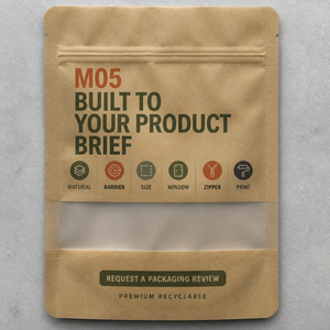 Busta Personalizzata Riciclabile in Mono PE Effetto Kraft con Finestra, per <span class=keywords><strong>Semi</strong></span> e Frutta Secca, Imballaggio Durevole Sigillabile, Fornitore OEM all'Ingrosso - Product Image 6