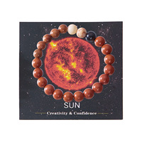 Bracelet planète système solaire pour femmes hommes huit planètes Bracelet perlé pour passionné d'astronomie cadeau bijoux en pierre naturelle