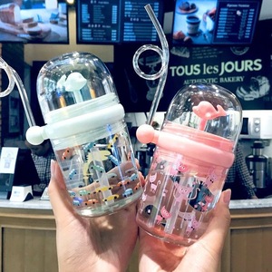 Bouteille de pulvérisation de paille de baleine de dessin animé résistant aux hautes températures résistant aux chutes portable petite bouteille de <span class=keywords><strong>fontaine</strong></span> de dauphin. - Product Image 5