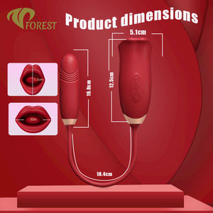 女性用舌型バイブレーター - クリトリスと膣の刺激 大人のおもちゃ 10種類の振動パターン USB充電式＆IPX7防水 - Product Image 2