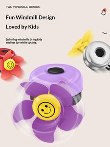 Sonnette de vélo d'équilibre en métal pour enfants, super sonnette, <span class=keywords><strong>klaxon</strong></span>, vélo pour bébé, glisse universelle, mignon moulin à vent, dessin animé - Product Image 3