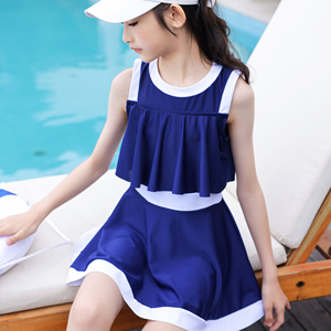 2025 New Style Girls <strong>Swimsuit</strong> Popular Foreign-Style Swimming Suit For 12-Year-Olds Big Kids Summer Hot Spring Outfit 1 Letter - Product Image 5