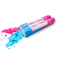 Canon à Confettis Écologique Sans Feu d'Artifice, Type Torsion 30cm, Idéal pour Révélation du Sexe du Bébé, Vente Directe Usine
